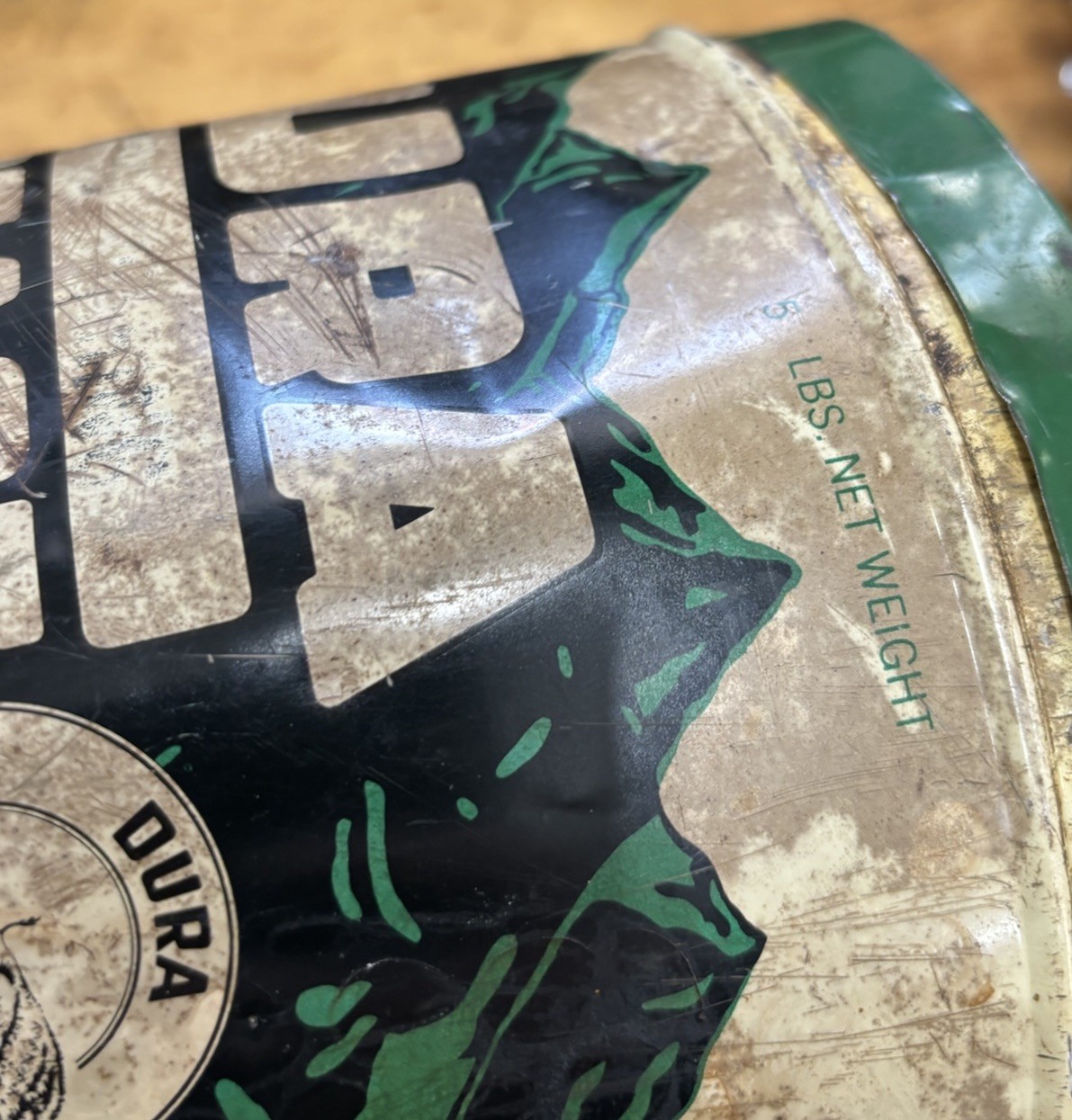 Westland Oil Company dura grease tin pail Minot North Dakota Can Vintage