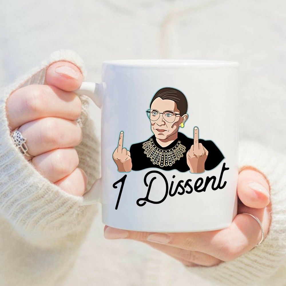 RBG 1 Dissent Mug White 11OZ 15OZ