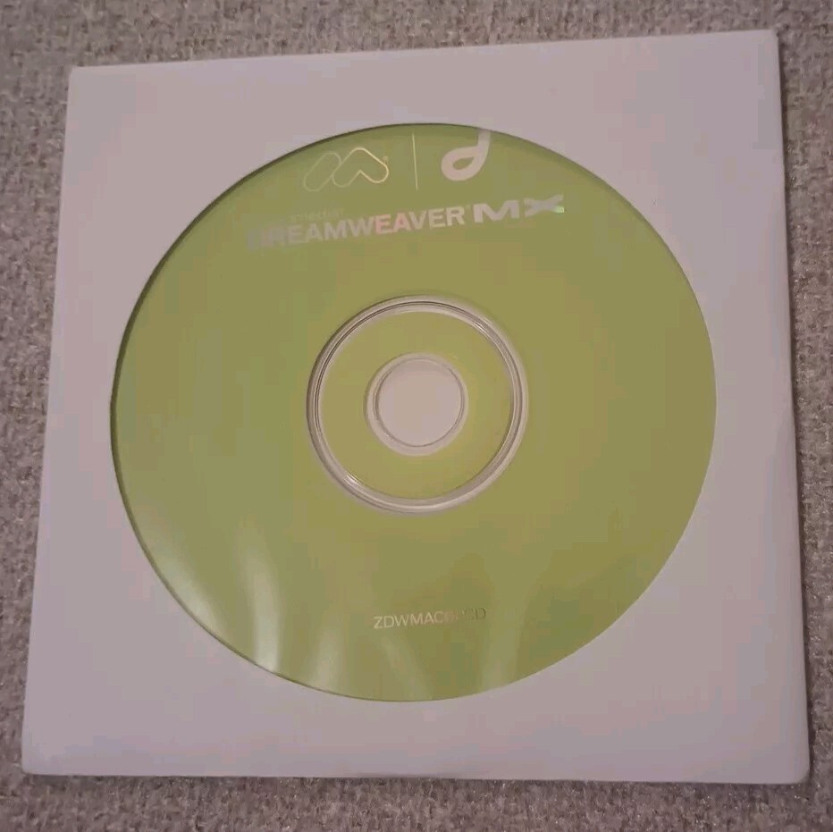 Macromedia Dreamweaver MX for Mac CD UPGRADE VERSION