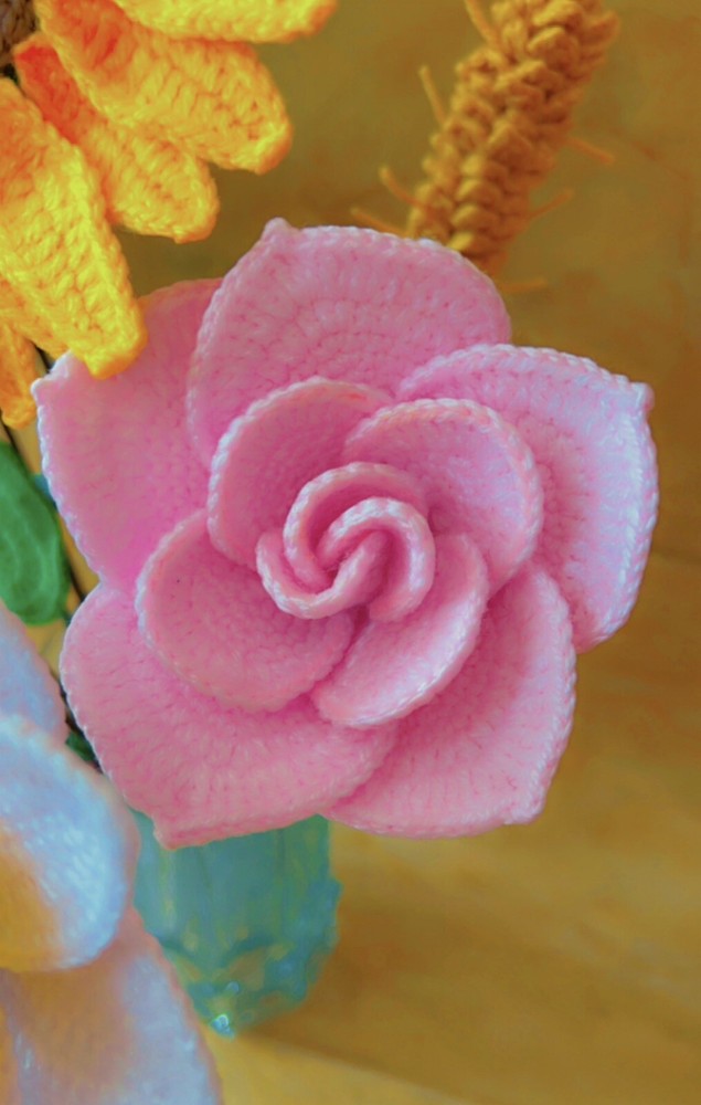 Crochet Floral Composition