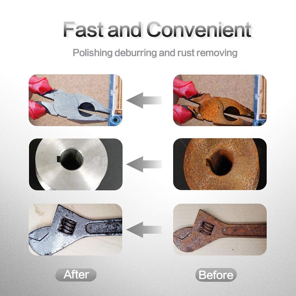 2 Inch Surface Bristle Clean Conditioning Sanding Disc Pad Holder Roll 3 Pack