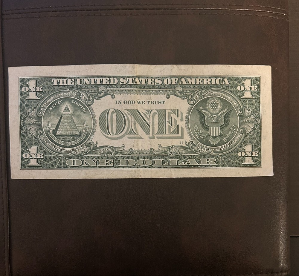 2017A $1 Dollar Bill Misaligned Offset Cut Error