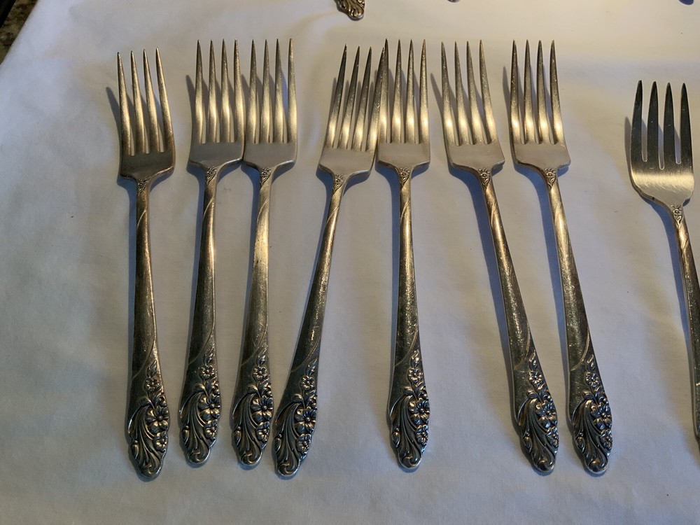 Oneida Community Flatware 51 Pieces With Plastic Footed Chest