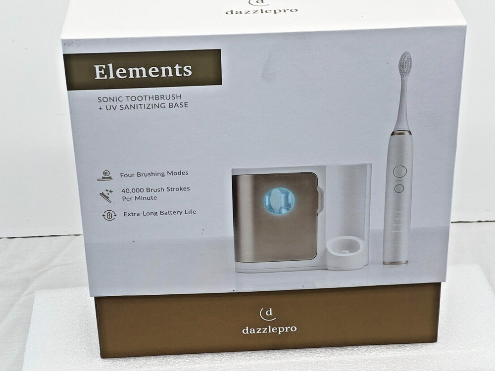 Dazzlepro Elements Sonic Toothbrush New Sealed Gold