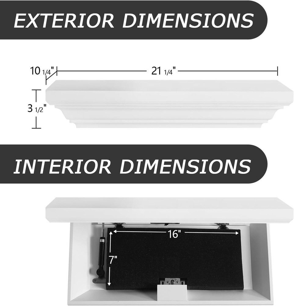 JOLLYMER Gun Concealment Shelf