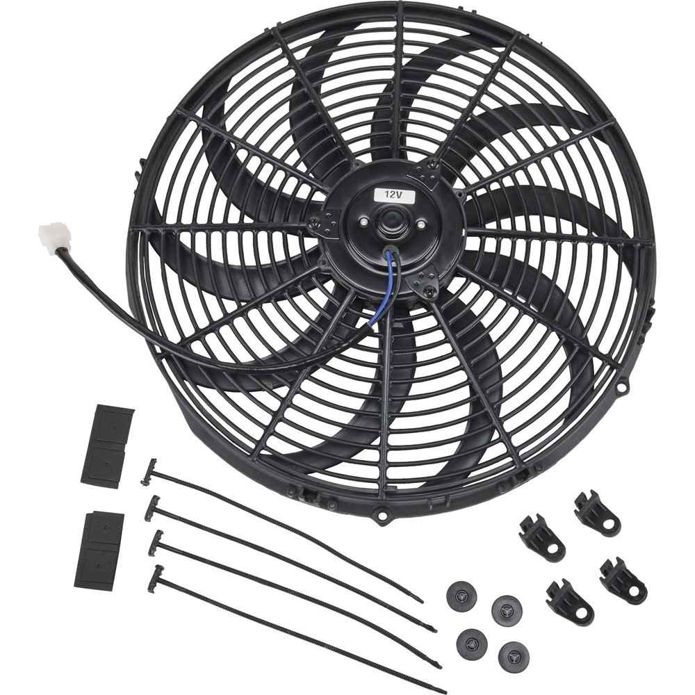 LowPro Puller/Pusher Electric Radiator Cooling Fan, 12 Inch