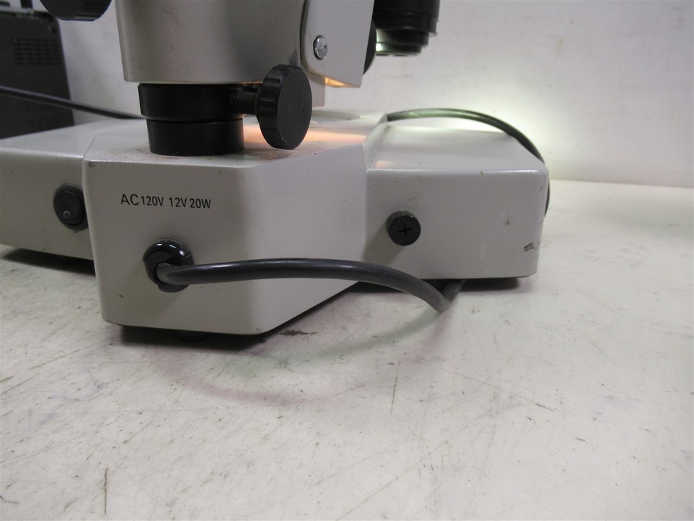 Omano Binocular Stereo Microscope with Boom Stand and Light Source
