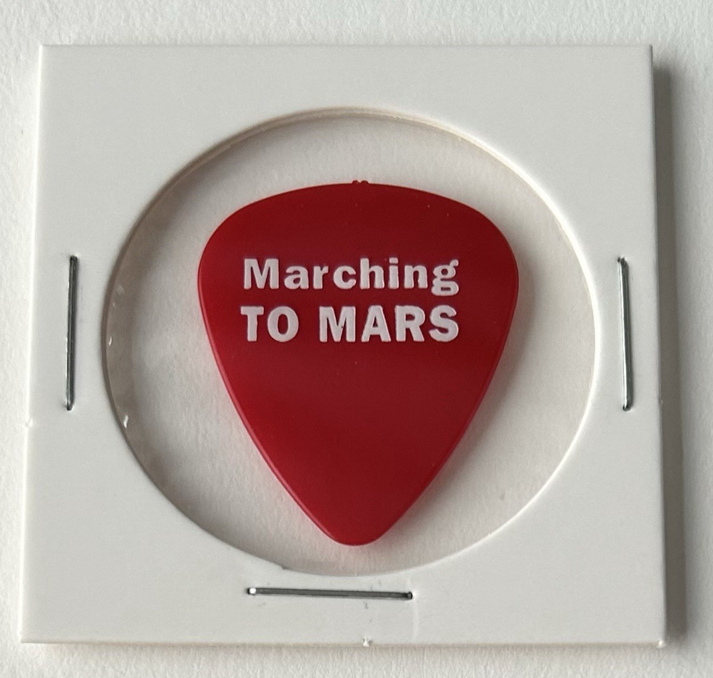 Sammy Hagar Signature Tour Guitar Pick - Marching To Mars - Red/White