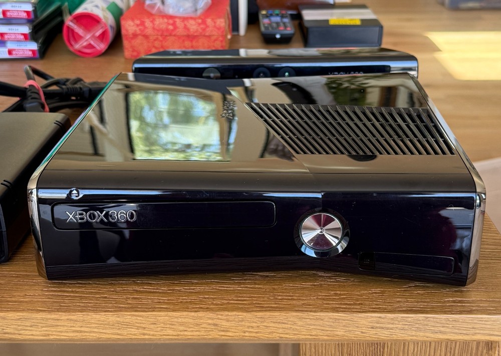 Xbox 360 & Kinect Sensor - Black Video Game Console System