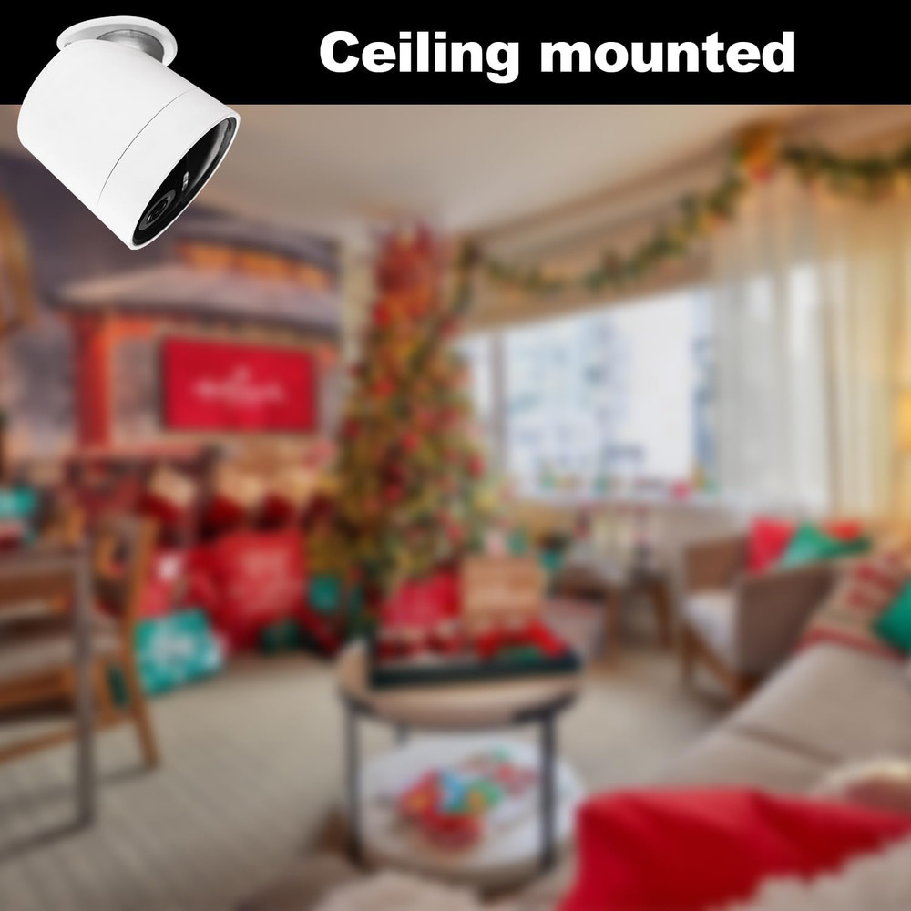 2 Pack Metal Wall Mount Compatible with Simplisafe Wireless Outdoor Security Ca