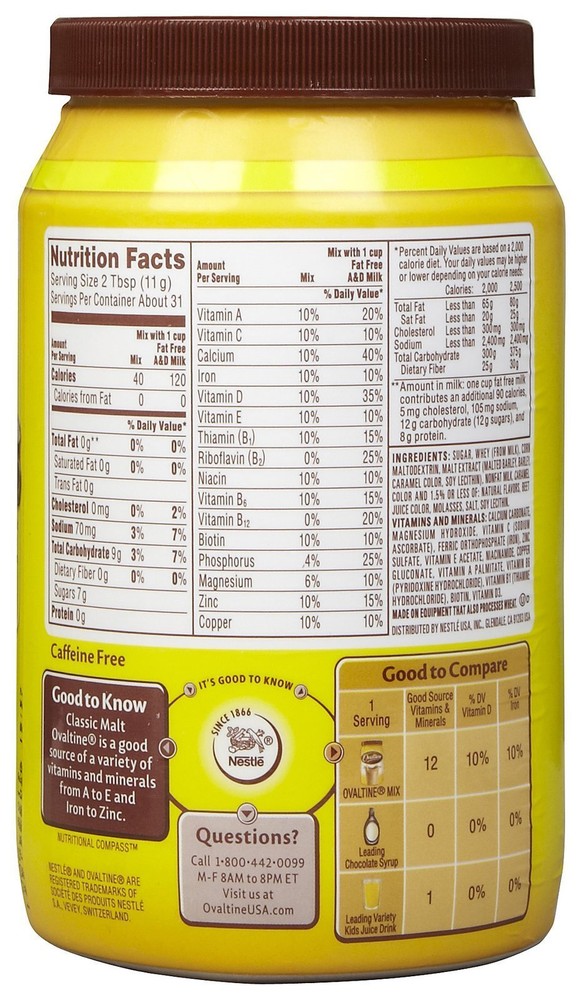 Ovaltine Classic Malt - 12 oz