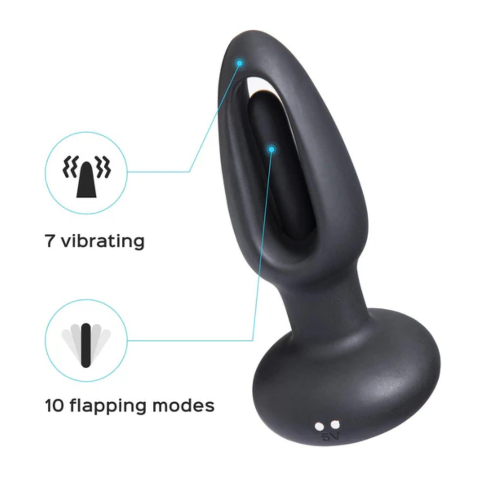 Powerful Vibrating Probe Silicone Rechargeable Remote Control Anal Butt Plug
