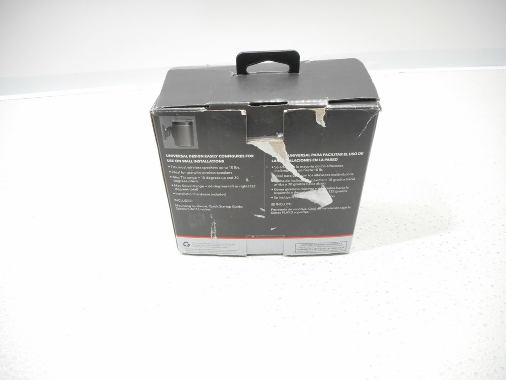 Rocketfish Multi-Directional Universal Speaker Wall Mount Black RF-HSWM1A18