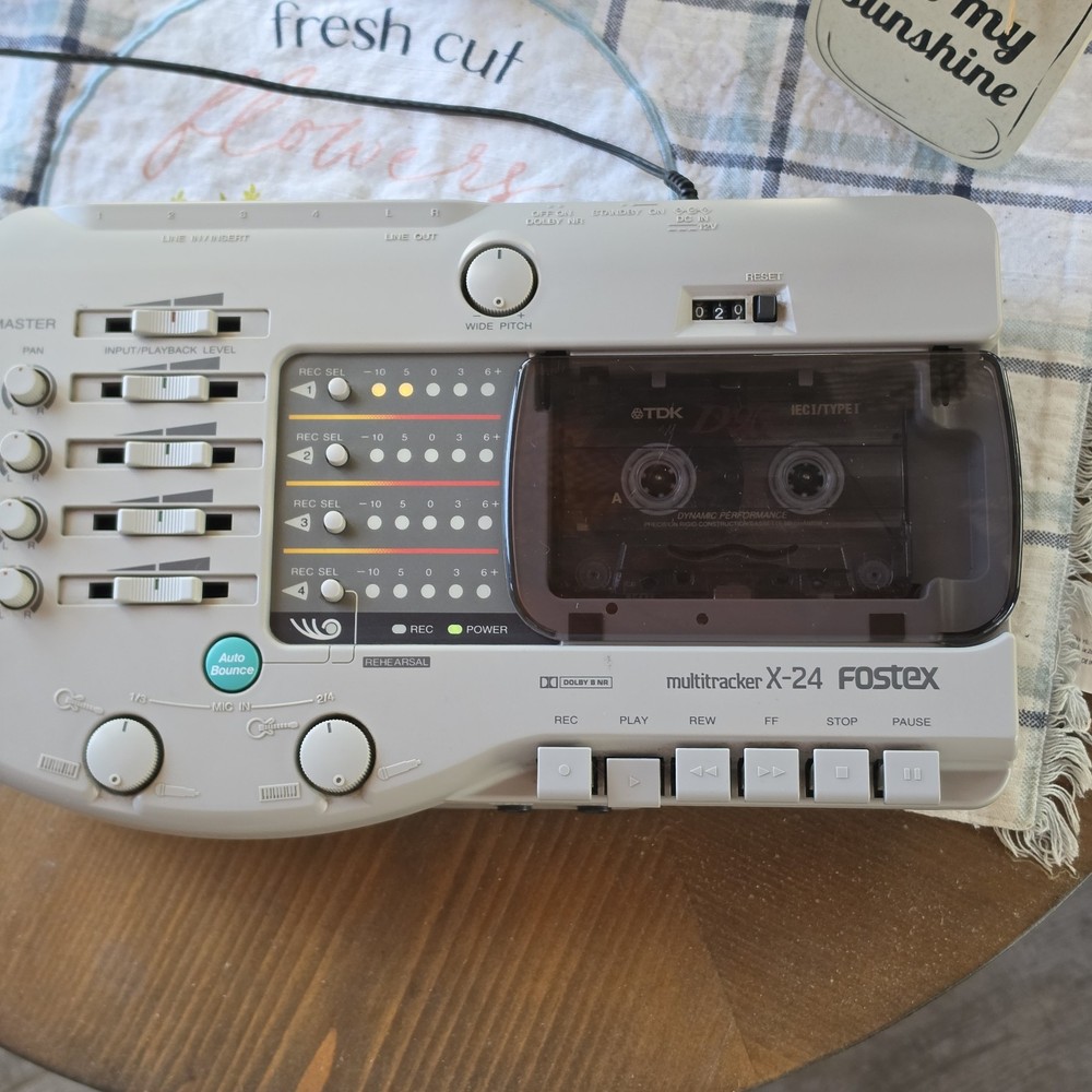 Fostex X-24 Multitracker 4-Track Cassette Recorder - TESTED Working - Clean