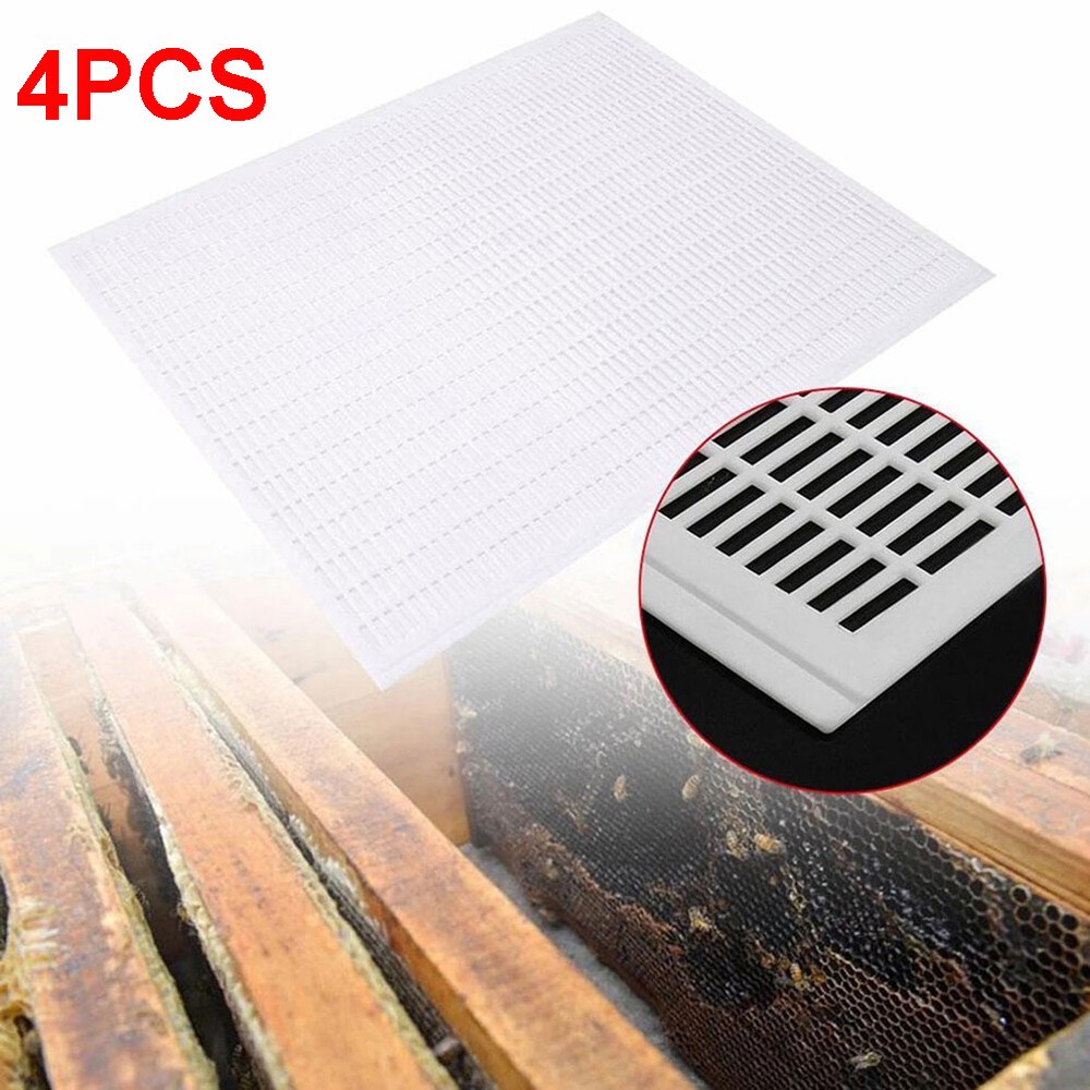 4PC 10 Frame Plastic Queen Bee Excluder, Separation Grid beekeeping Hive Tool US