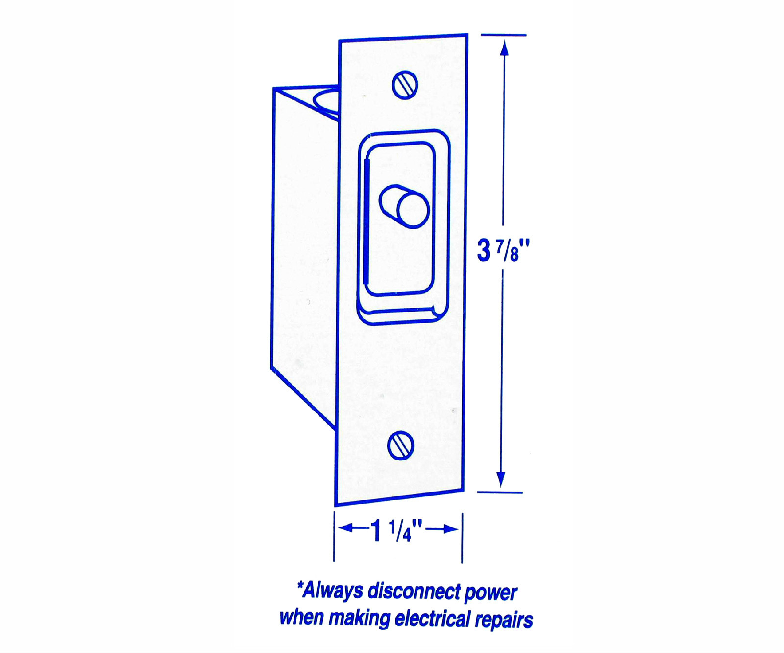 Lee All-Purpose Indoor Electric Door - Closet Light Switch 120V AC 6A # 209DN