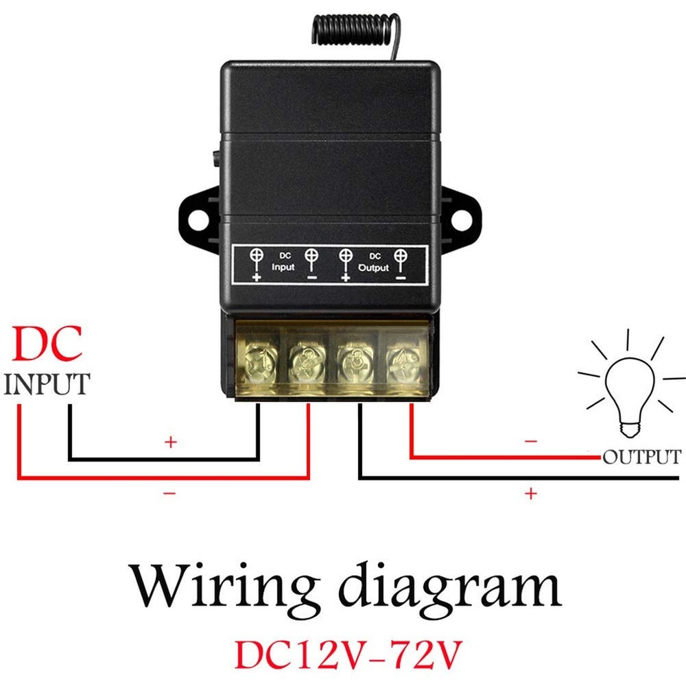 12volts Remote Control Switch, DC 12V/24V/Long Range Wireless Remote Switch w...