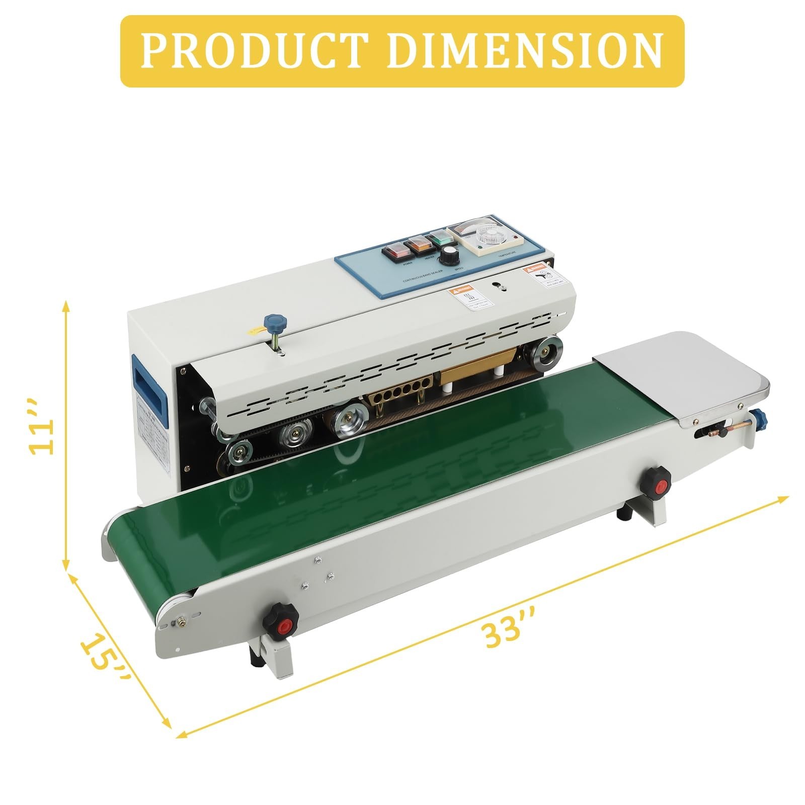 Continuous Bag Band Sealing Machine FR-900 Automatic Horizontal Band Sealer 110V
