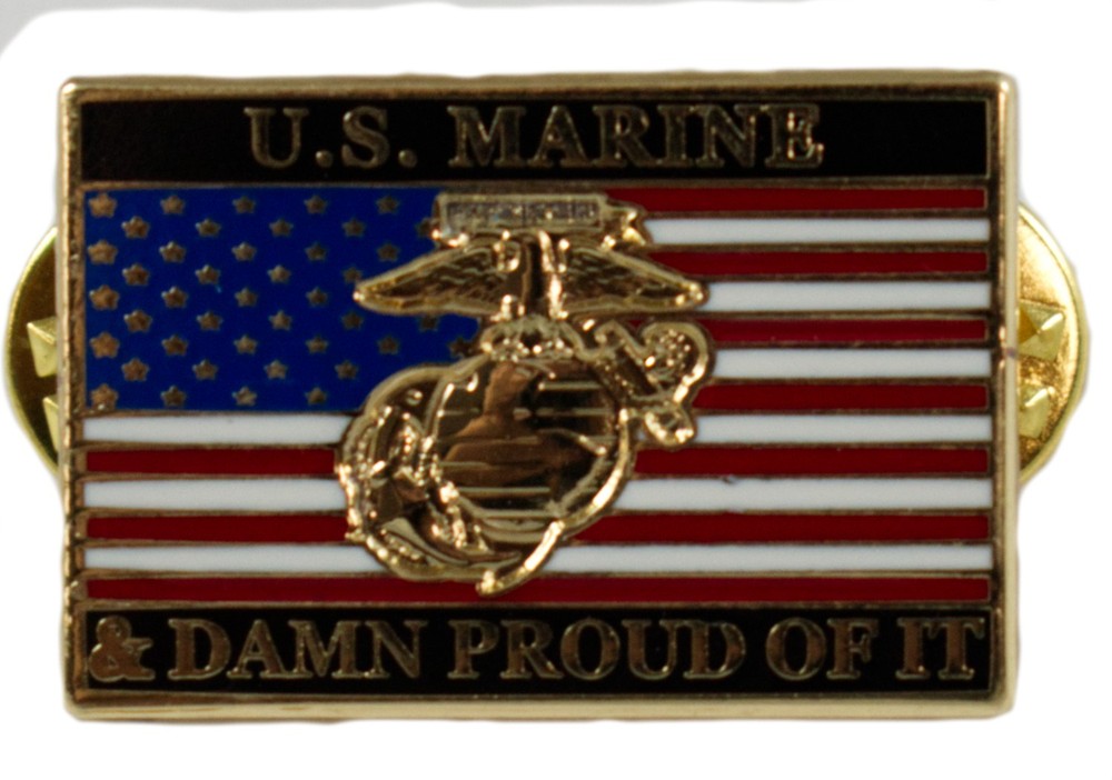 USMC Damn Proud Pin