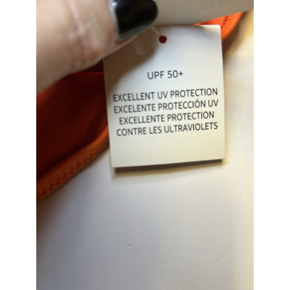 Amazon Essentials One Piece Swimsuit Orange Size 1X Removal Pads New