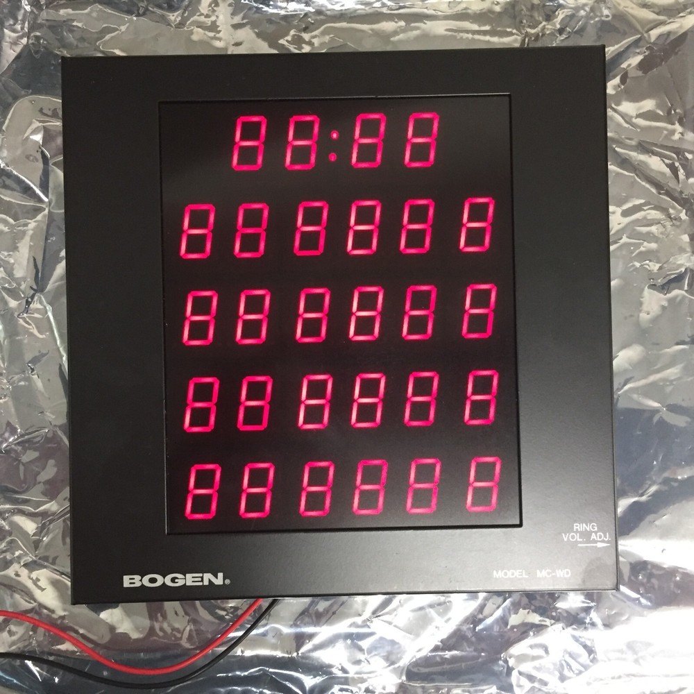 Bogen Intercom Multicom 2000 Quantum LED Wall Display MCWD