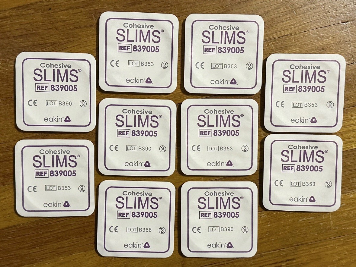 10 ConvaTec 839005 Eakin Cohesive SLIMS Barrier Seals 1-7/8" (48mm) No Box