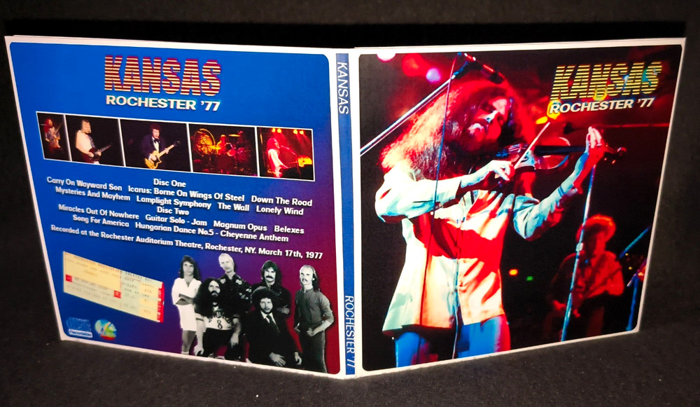 Kansas Rochester 1977 Gate Fold 2CD Package NEW