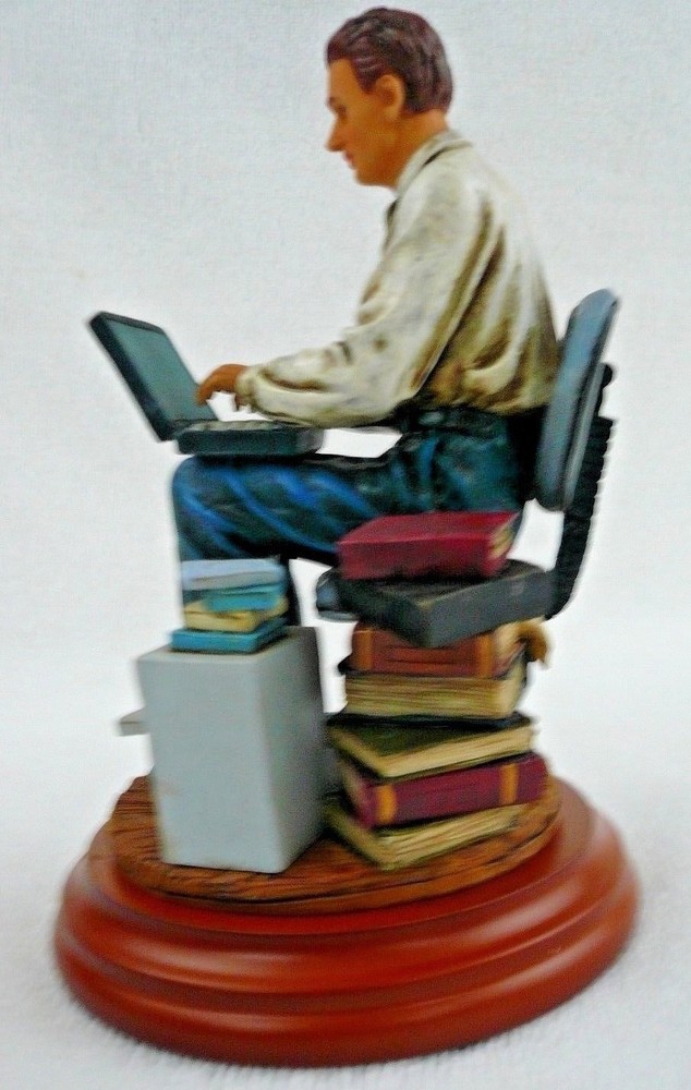 Computer Whiz Figurine Statue NIB New Tech Programmer Coder Free Shipping