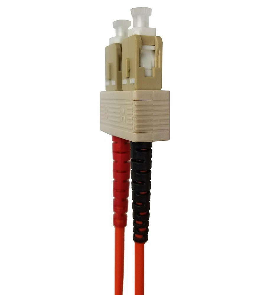 Multimode Duplex 50/125 Optical Fiber Nonconductive Riser Jumper Cable OM2 NEW