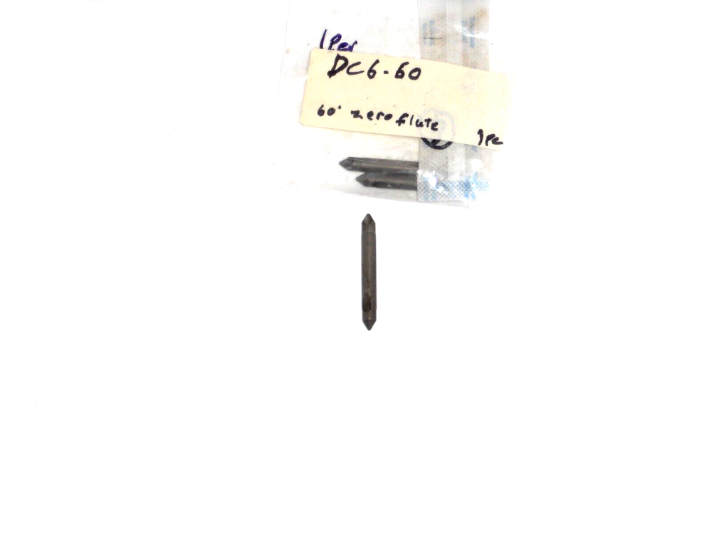 DC660) Weldon, Dbl.End, Countersink, Zero Flute, 60Deg., 3/16"Dia., 1pc.