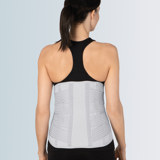 FGP STABILYSILVER SEMI-RIGID LUMBAR CORSET WITH SILVER THREAD