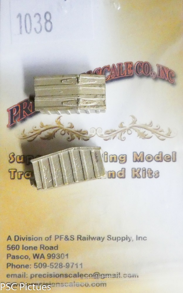Precision Scale O #1038 Box, Tool, Baldwin C-Class Tender (2 Brass Castings)