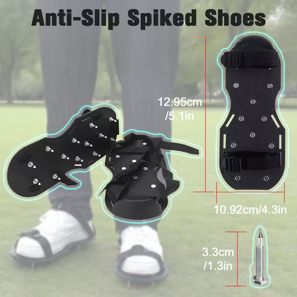 Multi-Color Self-Leveling Floor Tool Kit with Rake, Spike Rollers, Paint Roller,