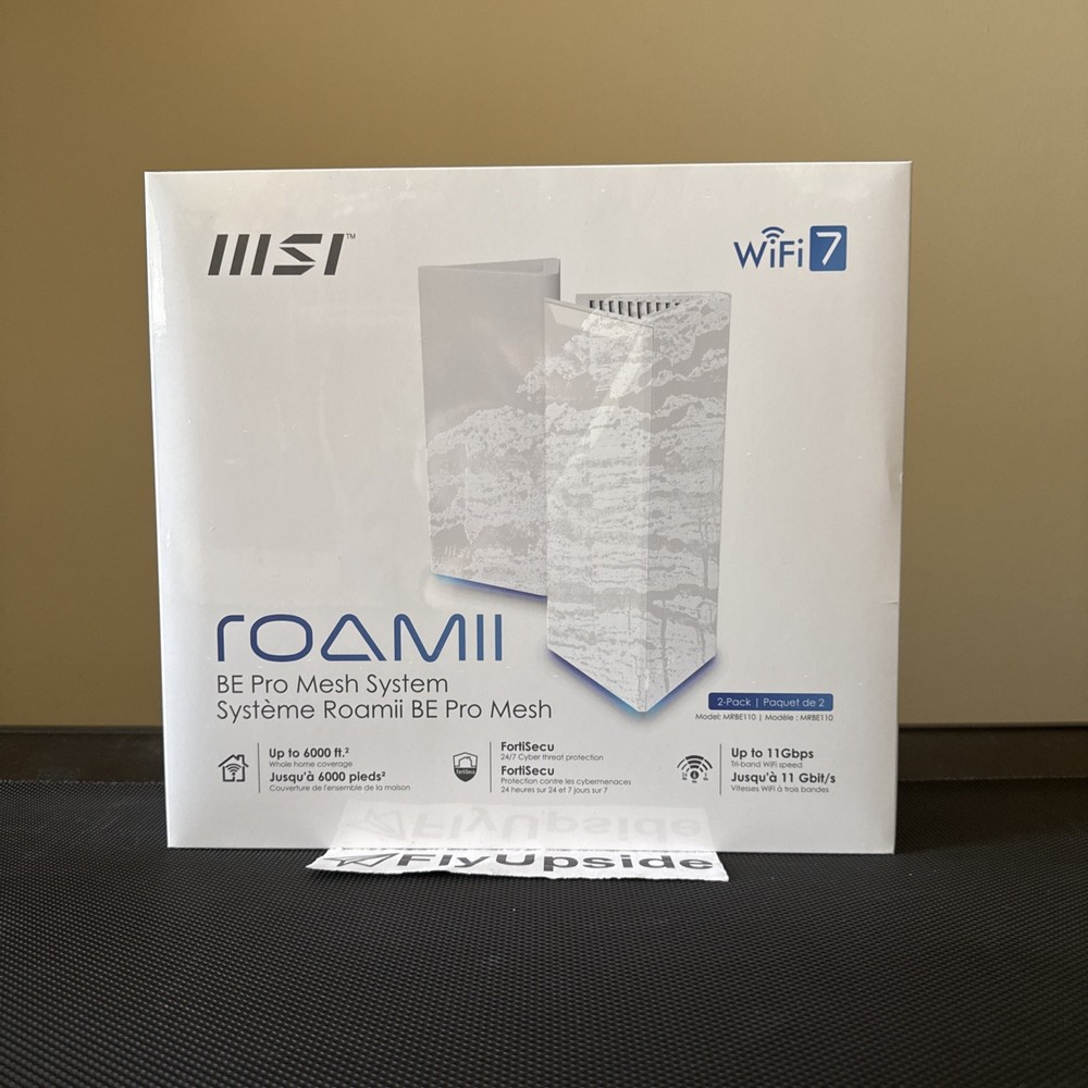 MSI Roamii BE Pro Mesh WiFi 7 MODEL MRBE110 - 2 Pack