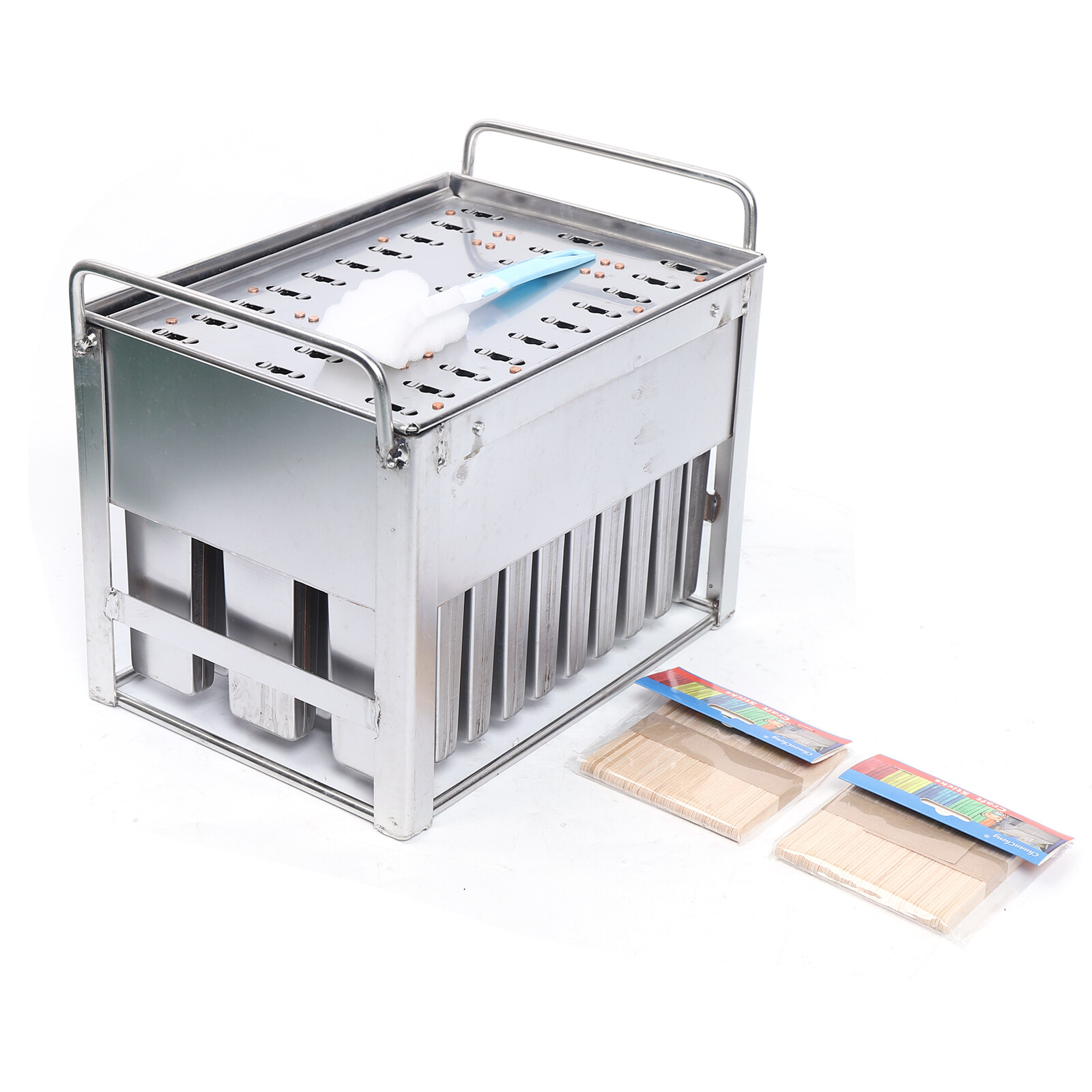 30* Ice Cream Stainless Steel Molds Ice Pop Lolly Stick Holder Summer