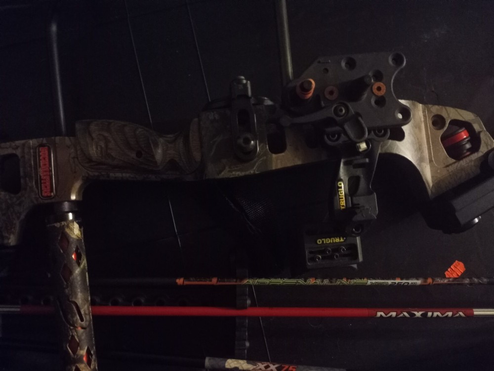 Buckmaster bow and 6 arrows