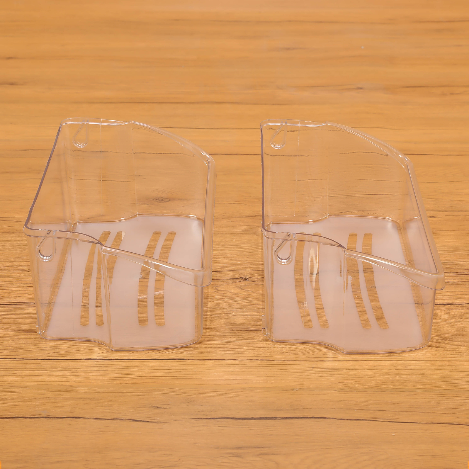 2 Pack Clear Refrigerator Door Bin Shelf #240324502 For Frigidaire Kenmore