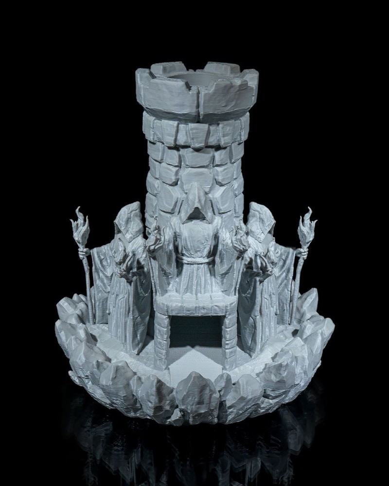 Wizard Tower Dice Tower Dice Roller Dice Tray DnD RPG Terrain Miniature