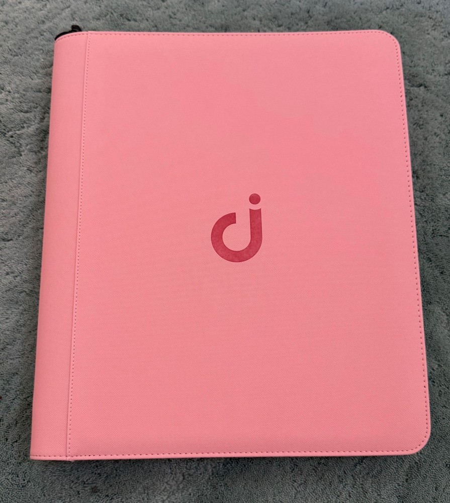 D DACCKIT Toploader 9 Pocket Binder Pink