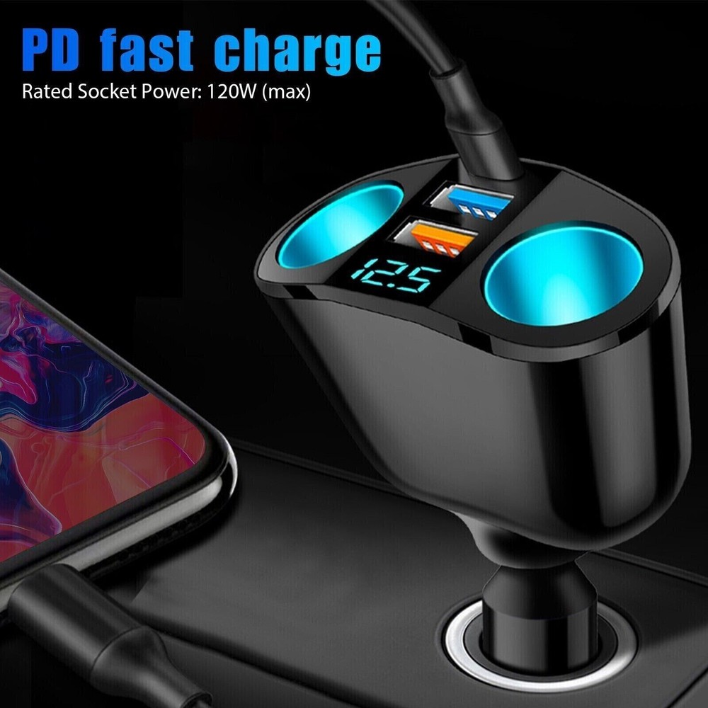 Car Cigarette Socket Battery Meter 12V Voltmeter Digital Display Voltage Gauge