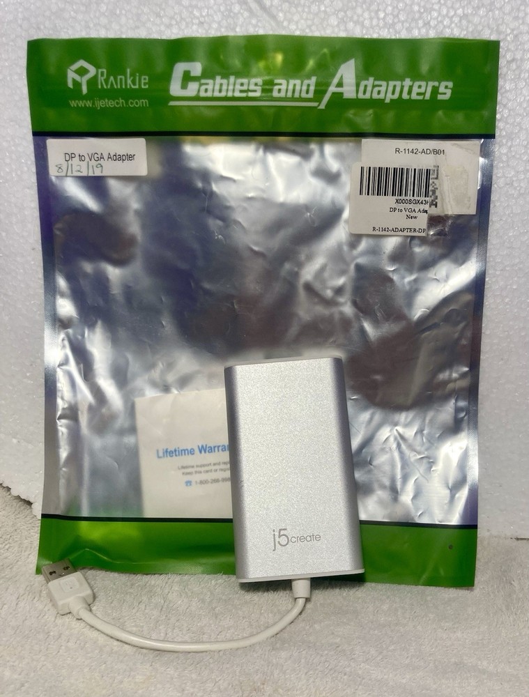 j5create USB adapter JUA210 external graphics card compatible Windows Mac NEW