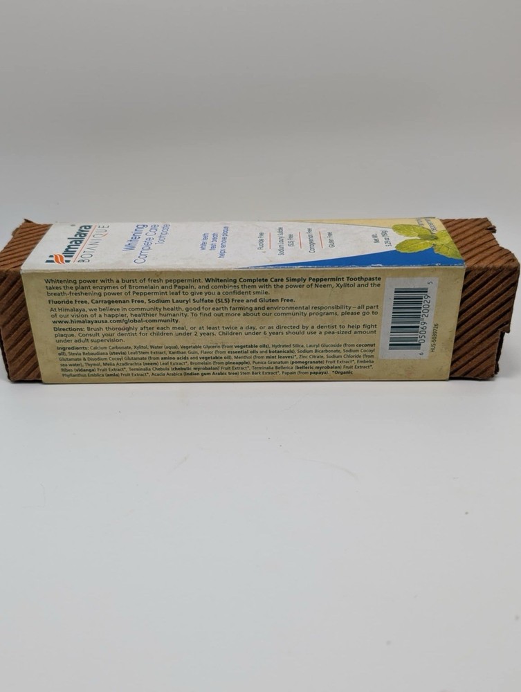 Himalaya Whitening Complete Care Toothpaste 5.29oz Peppermint