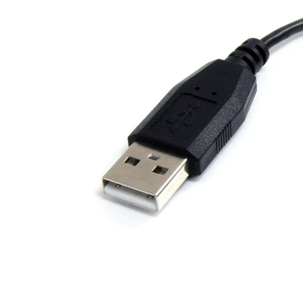 StarTech.com 3 ft / 91cm Micro USB Cable - A to Left Angle 3 / 1m, Black