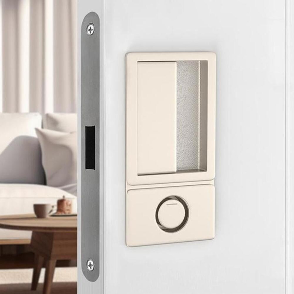 Flush Mount Door Lock Magnetic Invisible Handleless Silent Push Pull Mechanism