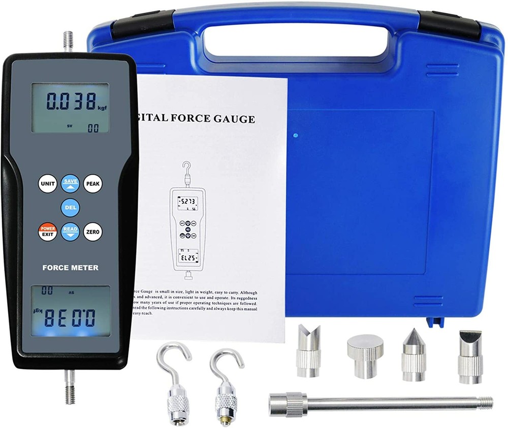 Digital Push Pull Force Gauges Force Meter With External Sensor ±100kgf ±980N