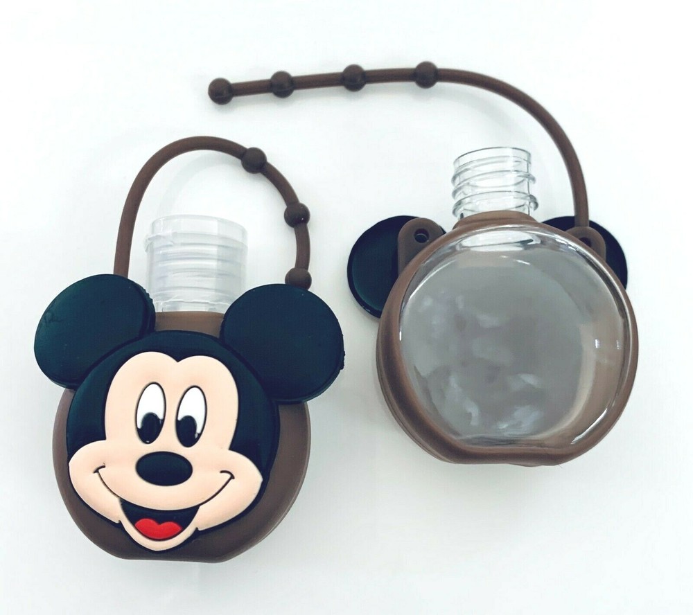 Mickey Mouse Hand Sanitation Silicone Bottle Holder Carrying Case Mini 1oz Empty