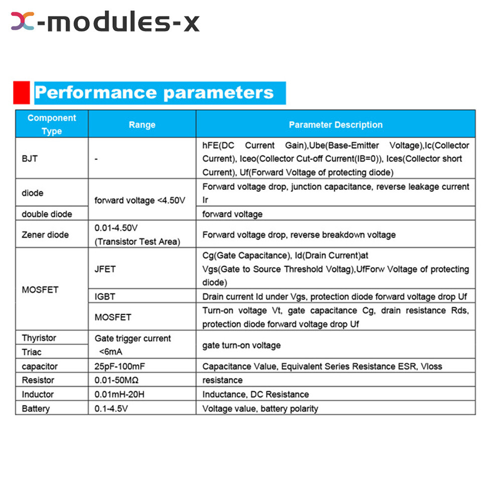 LCR-T10H Multi-function Transistor Tester Large Screen Display Transistor Meter
