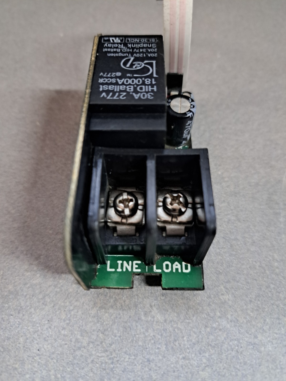 LCD, NCL RELAY HID BALLAST, 30AMP 277V, SNAPLINK RELAY, SL30-NCL.