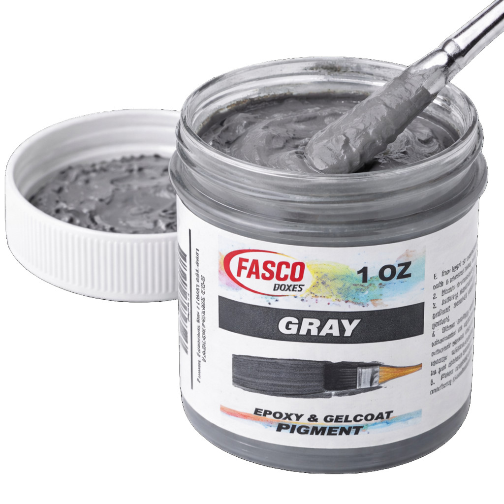 Grey Pigment for Gelcoat and Epoxy (1 oz)