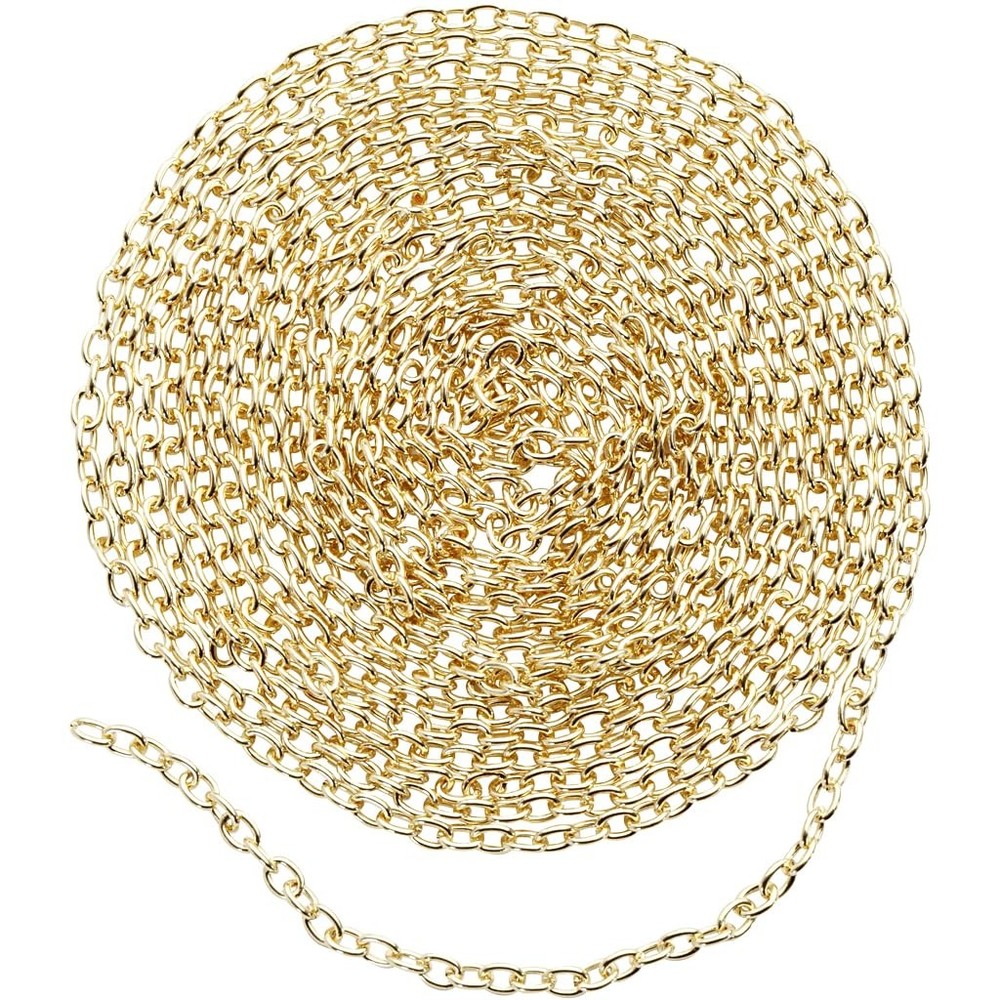 2 m Gold Belcher Chain 2 mm
